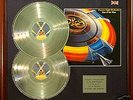 E.L.O Double platinum disc and cover presentation