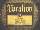 Henry Thomas Shanty Blues Vocalion 78rpm VG+