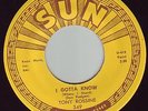 TONY ROSSINE  45 ON LEGENDARY SUN RECORDS # 349