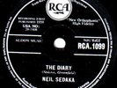 NEIL SEDAKA - THE DIARY / No Vacancy UK 78 RCA 1099  M-