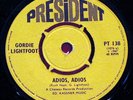 GORDON LIGHTFOOT - Adios/Baby Blue - Original 45 - RARE
