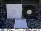 1978 ZAPPA STUDIO TAN TEST PRESSING LP+ RECORD INFO SHT