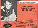 GENE VINCENT RARE 1957 1-SIDED PIC SLEEVE DEMO SINGLE