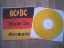 AC/DC Rare LP 'MADE IN GERMANY'  - Yellow Vinyl - EX+
