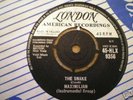 MAXIMILIAN the snake UK LONDON 1960 UNPLAYED