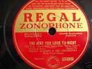 BILLIE HOLIDAY w/TEDDY WILSON AUSSIE REGAL NEAR MINT