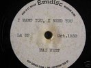 MAE WEST 'I WANT YOU, I NEED YOU' TEST PRESSING 78