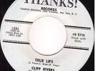 TEEN- R&R 45-CLIFF RIVERS on THANKS-True lips/Marsha