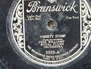 BRUNSWICK 78 RPM VICTROLA RECORD.  FESS WILLIAMS