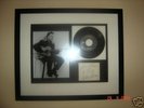 Eddie Cochran autographed display framed