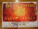 The Cat Empire Debut Album Signed Launch Poster -LARGE