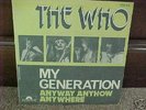 THE WHO - My Generation/Anyway Anywhow - Rare FRANCE 45