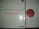 Bach PHILIPS  sonatas & partitas GRUMIAUX r/s 3lp box