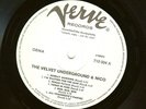 VELVET UNDERGROUND & NICO / REED VERVE promo SAMPLE 