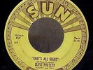 Rare Elvis Presley 1st Sun 45 1st press Thats All Right
