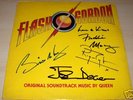 QUEEN group autographed signed ALBUM / LP w/COA