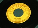 ELVIS PRESLEY THAT'S ALL RIGHT 45 SUN ORIGINAL