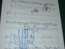 Red Hot Chili Peppers Signed Sheet Music w/coa