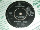 THE IN CROWD stop wait a minute PARLOPHONE 45 MOD M-