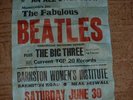 OLD BEATLES CONCERT POSTER HESWALL JAZZ CLUB
