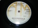 SEX PISTOLS A&M GOD SAVE THE QUEEN