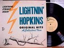 Lightnin' Hopkins LIGHTNING STRIKES AGAIN Orig DART LP