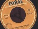 50er Coral Album mit 8x Buddy Holly usw Musterplatten