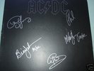 Signed AC/DC AC DC Back in Black Vintage LP x 5 w/COA