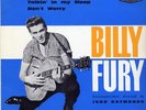 RARE 1961 FRENCH BILLY FURY EP : CROSS MY HEART + 3