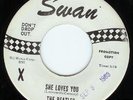 BEATLES-SHE LOVES YOU-ORIGINAL PROMO-45-SWAN-VERY RARE