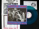Youth of Today Break Down the Walls Blue Vinyl LP 1986