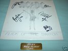 Signed AC DC Flick Of The Switch Vintage LP x 5 w/ COA