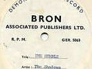 THE SHADOWS The rumble / BRON publ. ACETATE diff. mix?