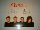 QUEEN I WANT IS ALL 12' UK SIGNED