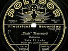 PRIHODA VASA Violin 78rpm Polydor 66485 Massenet/Mozart