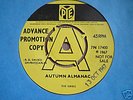 MINT UK 45 DEMO  - THE KINKS - AUTUMN ALMANAC