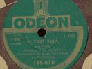 disque 78T MISTINGUETT odeon KI 1014, état neuf