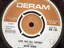 David Bowie - Love You Till Tuesday - 1967 UK Deram 45