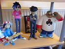 GORILLAZ ACTION FIGURES Black Edition All 4 signed NR