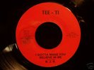Very Rare 70's Modern Soul 45 B.J.B. on TEE-TI