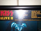 kiss alive II vinyl lp, misprint framed and signed