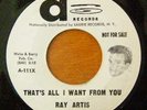 Ray Artis Doo Wop 45 on A Records A-111