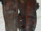Antique Cowboy Leather Colt Holster & Bowie Knife