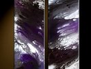 2pc ABSTRACT Contemporary Diptych PAINTING dWo NR