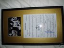 LED ZEPPELIN SIGNED/FRAMED  BY ROBERT PLANT AND JIMMY P