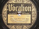 Tampa Red's Hokum Jug Band, Vocalion 1228, E-toE/V+toE-