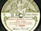 CIAROFF ROMANO Opera 78rpm Fonotipia