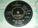 GARY FARR+T-BONES give all she's got COLUMBIA 45 NMINT