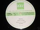David Bowie  / Police  BBC Transcription services disc