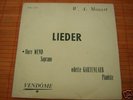 VENDOME/ MOZART / F.WEND soprano  / O.GARTENLAUB piano